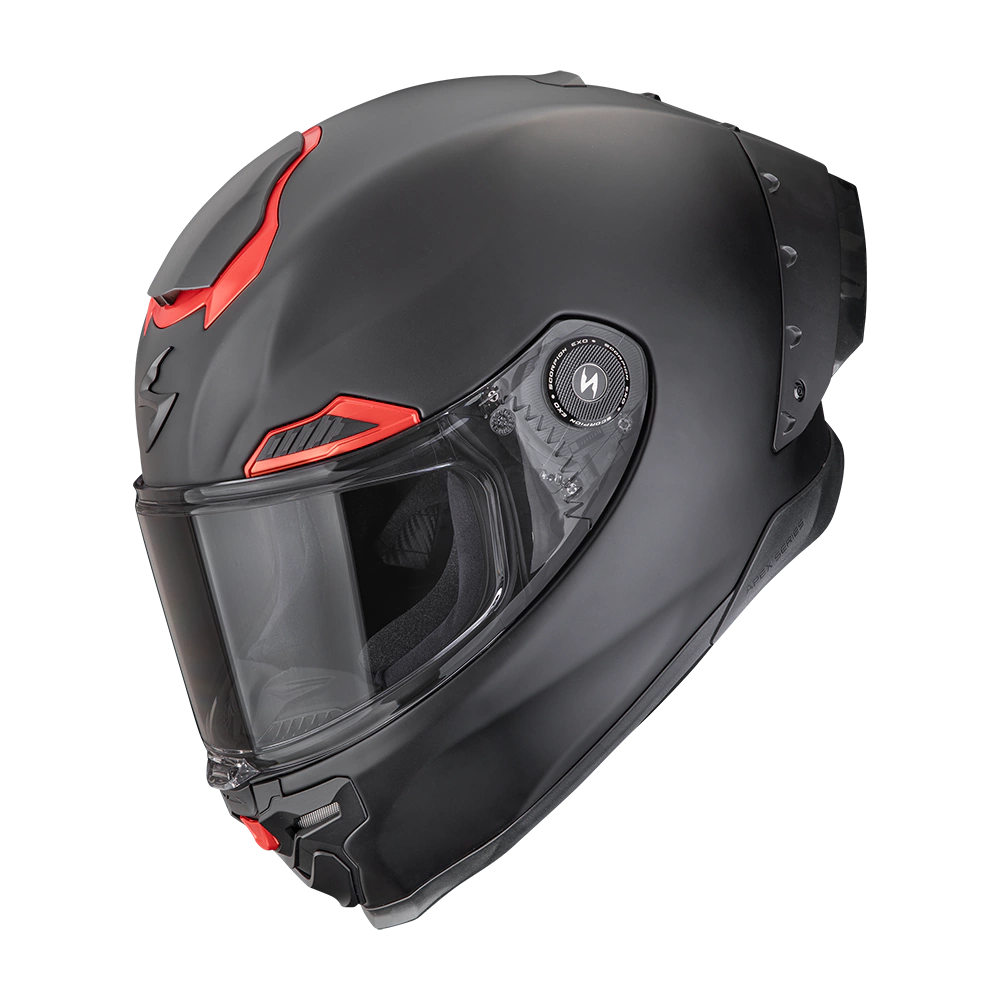 Casco Scorpion Exo Race Air Negro Mate Rojo