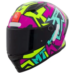 Casco Mt Stinger 2 Meld C8 Rosa Azul Amarelo