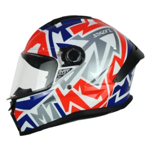 Casco Mt Stinger 2 D7 Rojo Azul Gris
